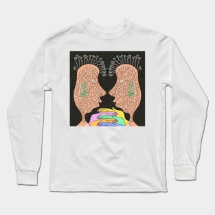 Right Brain Left Brain Long Sleeve T-Shirt